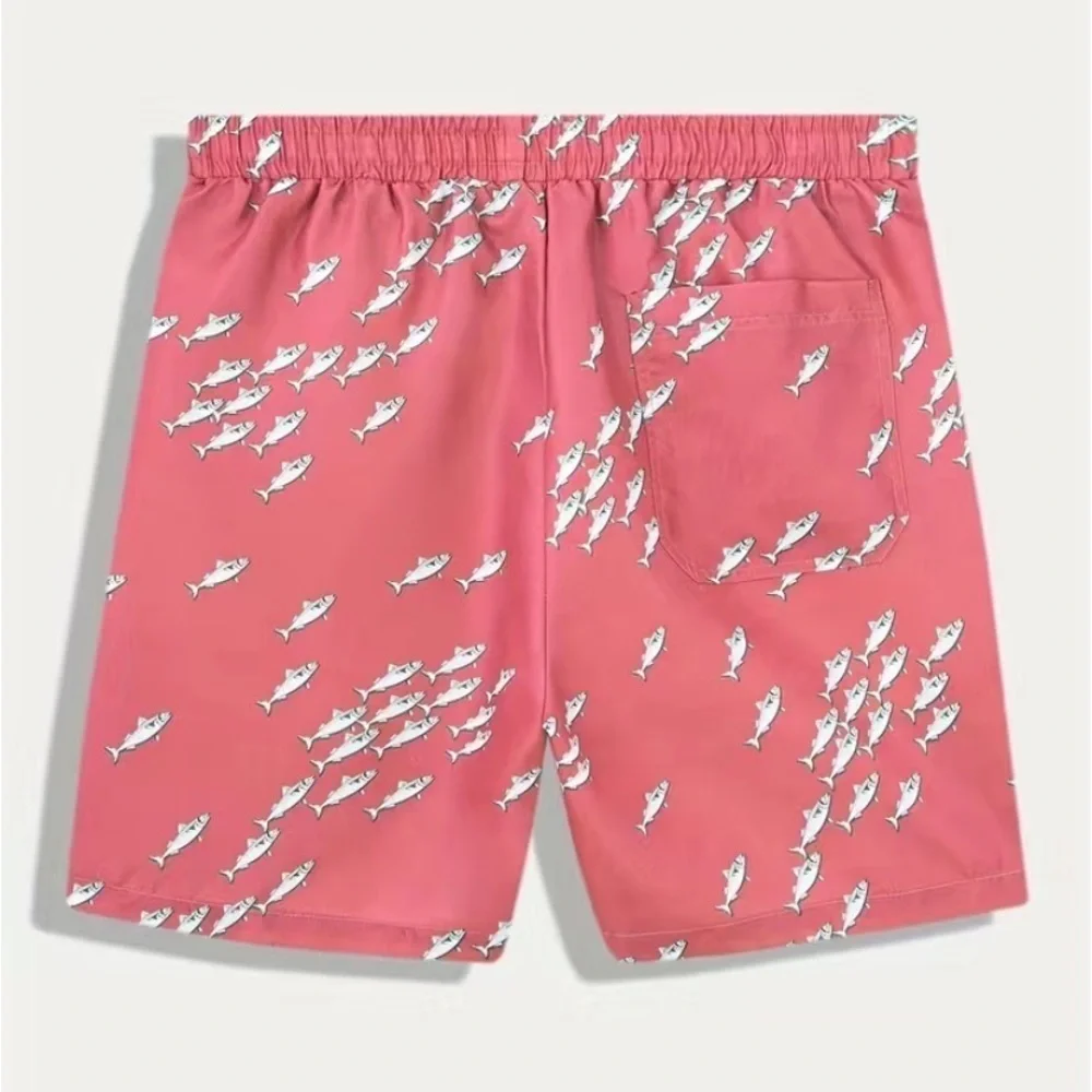 NEW - Men’s Loose Quick Dry Lightweight Beach Short Trunks with Drawstring XL